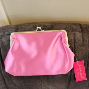 Pink Clutch Bag Purse Special Occasion Bag Evening Formal Satin Fuschia